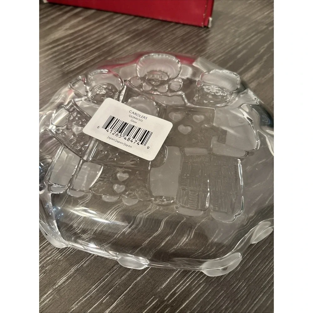 Celebrations by‎ MIKASA Carolers Collection Frosted Snack Candy Sweet Dish Japan